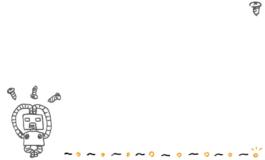 踊るロボットのメッセージカード素材